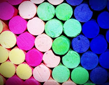Assorted-color Pile of Chalk in Close-up Photo