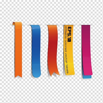 Assorted-color ribbons illustration, Paper Label Sticker Color, Creative ribbons ppt transparent background PNG clipart