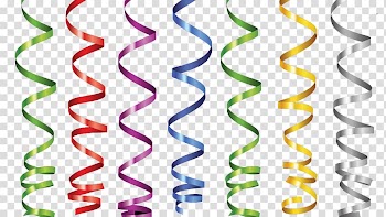 Assorted-color ribbons illustration, Ribbon transparent background PNG clipart