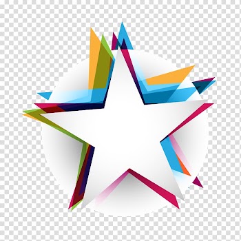 Assorted-color star illustration, Star Abstract Polygon, Abstract Colorful free transparent background PNG clipart