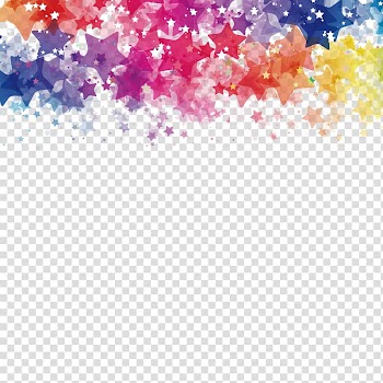 Assorted-color stars background, Watercolor painting Star, watercolor and stars transparent background PNG clipart
