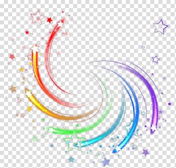 Assorted-color stars , Rotating light transparent background PNG clipart