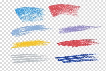 Assorted-color swatches , Line Sidewalk chalk, chalk painting transparent background PNG clipart