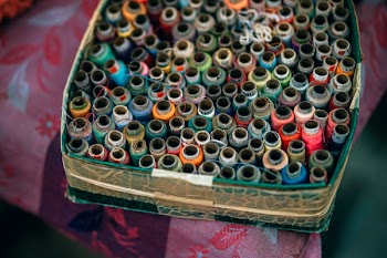 Assorted Color Threads in Box