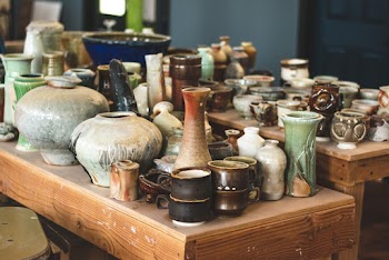 Assorted-color Vases on Table