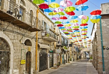 Assorted Coloured Umbrellas