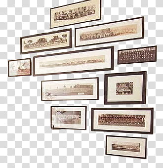 , assorted framed black and white vintage transparent background PNG clipart