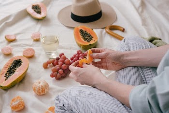 Assorted Fruits On A Linen