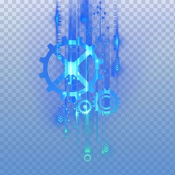 Assorted gears illustration, Light Blu-ray disc Transparency and translucency Halo, Luminous efficiency of digital technology transparent background PNG clipart