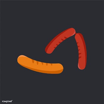 Assorted grilled sausages food vector | Free stock vector - 487696