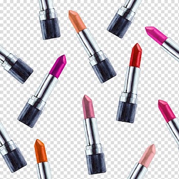 Assorted lipsticks illustration, Lipstick Cosmetics Watercolor painting Illustration, Lipstick transparent background PNG clipart