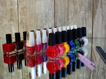 Assorted Nail Color Bottles