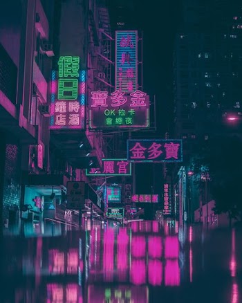 assorted neon light signage on street during nighttime