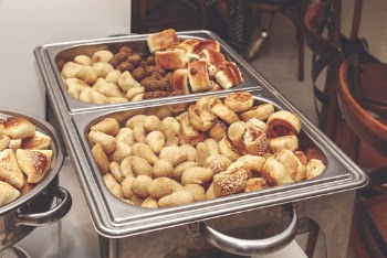 Assorted Pastries On Trays