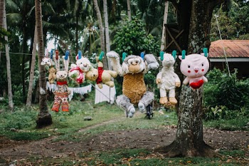 Assorted Plush Toys on Hanging String