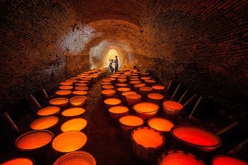 assorted pots inside tunnel