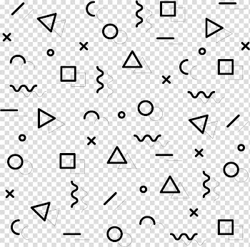 Assorted-shape , Halftone Pattern, Abstract geometric pattern transparent background PNG clipart