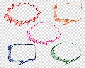 Assorted speech balloons, Speech balloon Drawing Doodle, text box transparent background PNG clipart