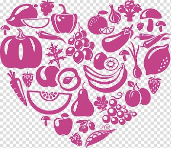 Assorted-vegetable heart illustration, Organic food Vegetarian cuisine Vegetable Fruit, fruits and vegetables transparent background PNG clipart