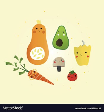 assorted vegetables seamless pattern of summer
