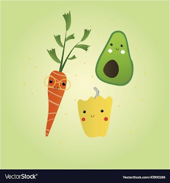 assorted vegetables seamless pattern of summer