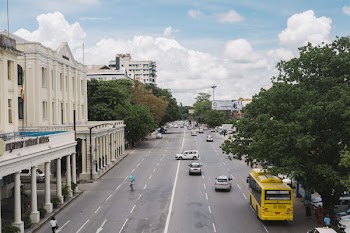 Assorted Vehicles Travelling on Road