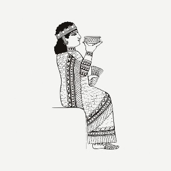 Assyrian clothes clipart, vintage illustration | Free PSD Illustration - rawpixel