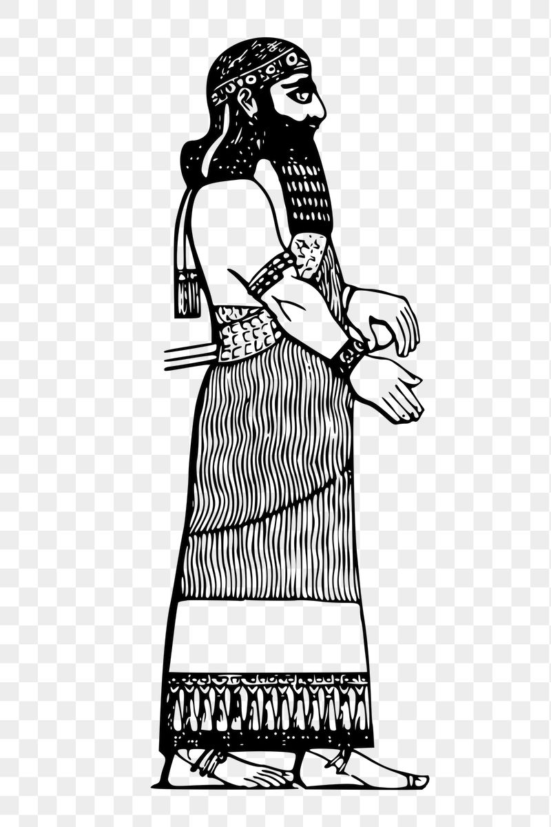 Assyrian king png sticker, transparent | Free PNG - rawpixel