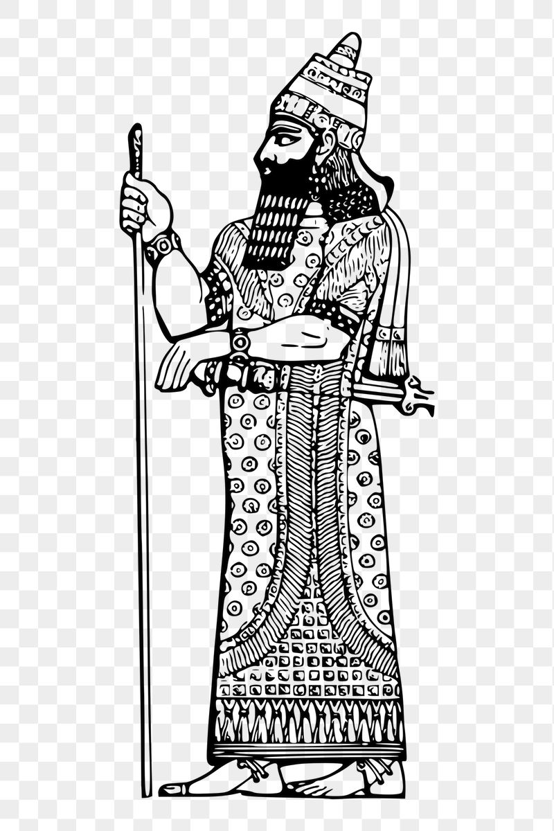 Assyrian king png sticker, transparent | Free PNG - rawpixel