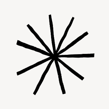 Asterisk doodle collage element, drawing | Free Photo - rawpixel