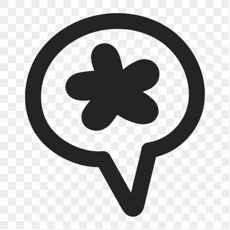 Asterisk speech png bubble sticker, | Free Icons - rawpixel
