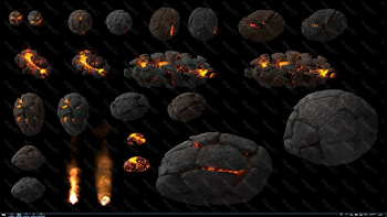 Asteroid / Meteroid Sprites on envato - YouTube