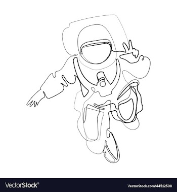 astonaut in space showing peace gesture two finger