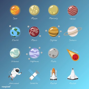 Astronaut blue collection | Free stock vector - 250074