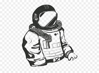 Astronaut, Drawing, M02csf, White PNG