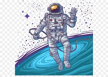 Astronaut Euclidean vector Stock photography Space suit - Vector hand-painted universe 