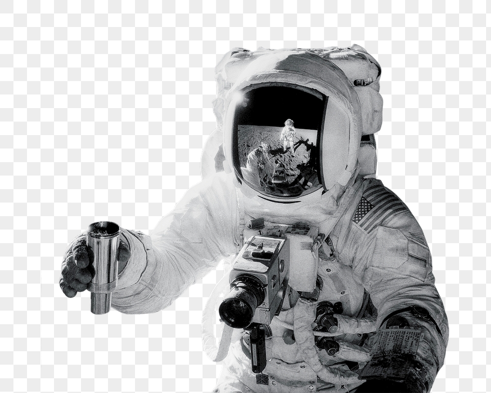 Astronaut png filming with camera, | Free PNG - rawpixel