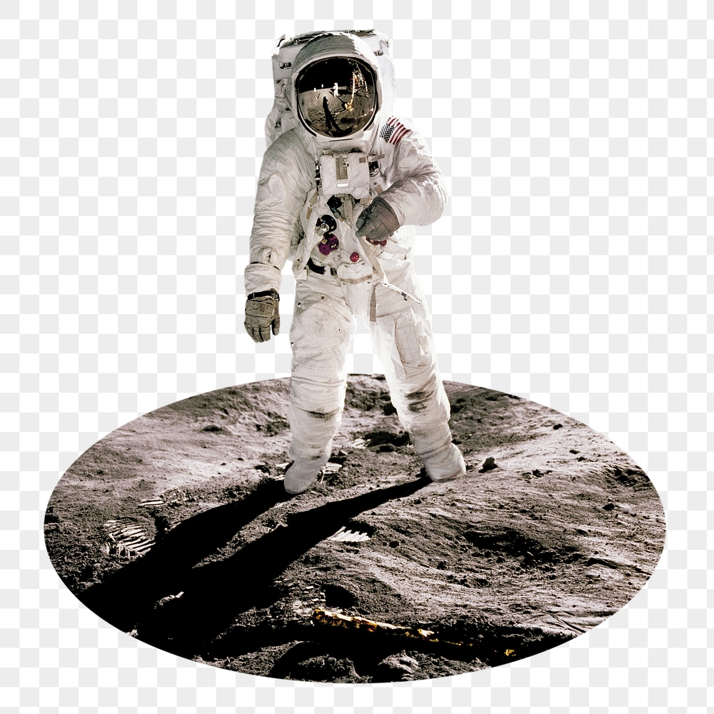 Astronaut png oval  badge | Free PNG - rawpixel