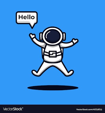 astronaut saying hello