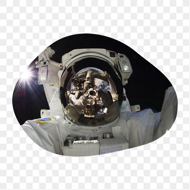 Astronaut space png selfie badge | Free PNG - rawpixel