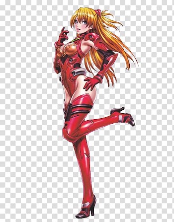 Asuka Langley Soryu Illustrator Anime Pin-up girl Bishōjo, Anime transparent background PNG clipart