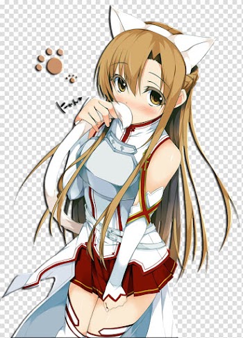 Asuna Anime Girl Render transparent background PNG clipart