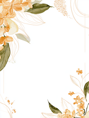 Asymmetrical Watercolor Botanical Design