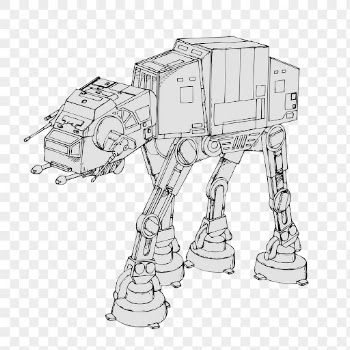 At-at robot png sticker, Star | Free PNG - rawpixel