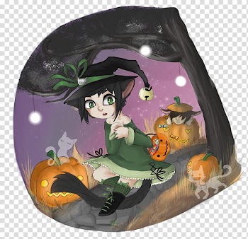 [AT] Kat&#s halloween transparent background PNG clipart