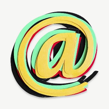 At sign symbol collage element | Free PSD - rawpixel