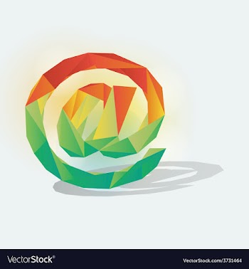 At sign vector image