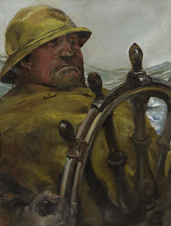 At the Rudder (1890&ndash;1895) painting | Free Photo - rawpixel