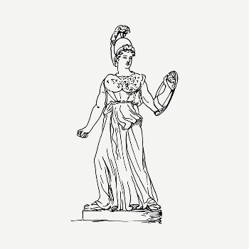 Athena statue drawing, vintage illustration | Free PSD - rawpixel