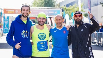 Athlete And Members Of A Team